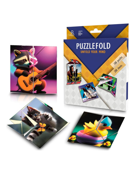 Kit de Rompecabezas de Origami Puzzlefold - 100 Desafíos