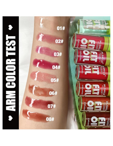 Brillo de Labios Aceitoso Loobexery 8 Tonos Hidratante