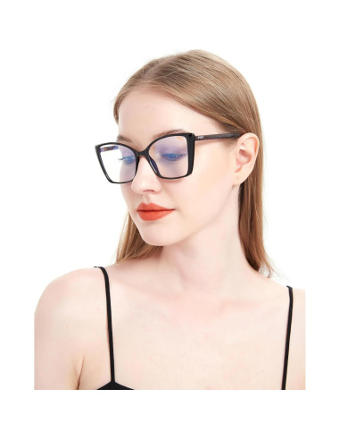 Gafas de Bloqueo Luz Azul JFXQDR RF6204 Mujeres Ojo de Gato