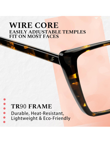 Gafas de Bloqueo Luz Azul JFXQDR RF6204 Mujeres Ojo de Gato