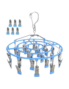 Estante para Secar Ropa Funamily de Acero Inoxidable 24 Clips