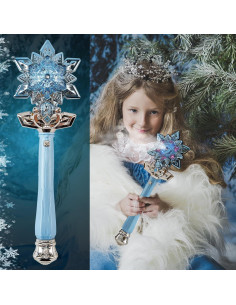 Varita de Copo de Nieve Iluminada Tiempo Efímero 35.6cm Azul 2