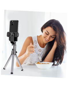 Soporte de Teléfono Portátil STOBOK 2 Piezas Aluminio Plata 2