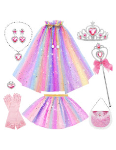 Disfraz de Princesa para Niñas FunMission 9 Piezas con Capa