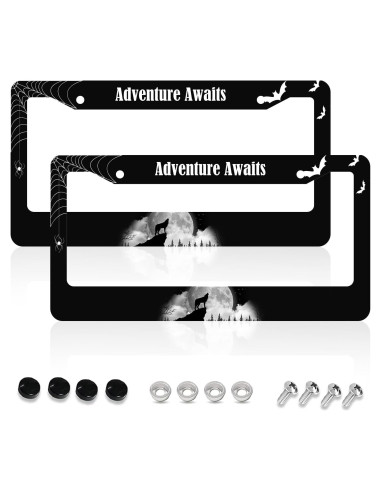 Marco de Placa de Licencia Aluminio LBHGUJGUG 31x16 cm 2 Piezas