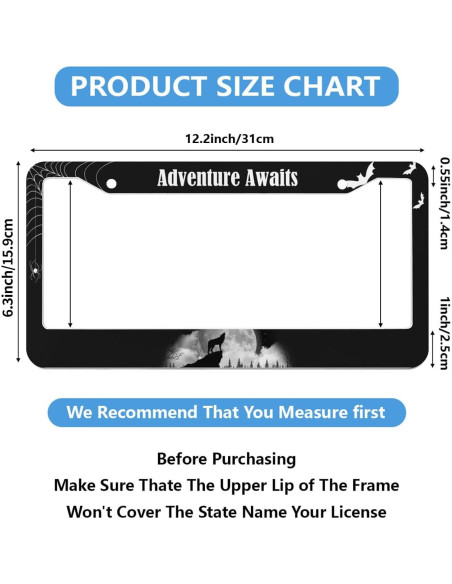 Marco de Placa de Licencia Aluminio LBHGUJGUG 31x16 cm 2 Piezas Marco de Placa de Licencia Aluminio LBHGUJGUG 31x16 cm 2 Piezas