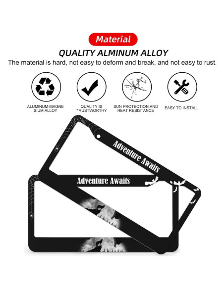 Marco de Placa de Licencia Aluminio LBHGUJGUG 31x16 cm 2 Piezas Marco de Placa de Licencia Aluminio LBHGUJGUG 31x16 cm 2 Piezas