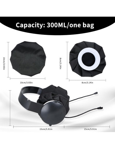 Enfriador de Cuello Promilove Negro Reutilizable para Verano e Invierno