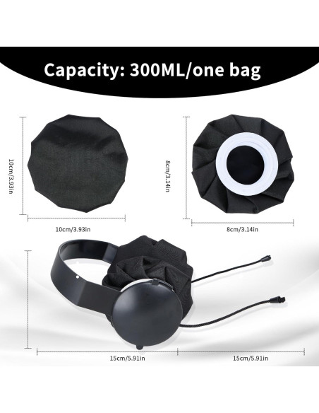 Enfriador de Cuello Promilove Negro Reutilizable para Verano e Invierno