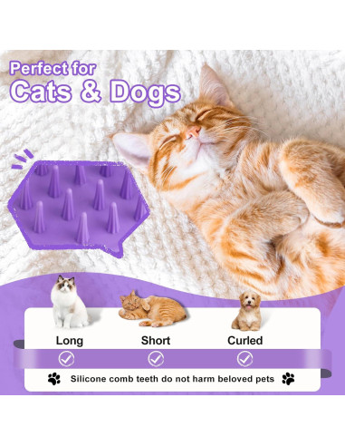 Cepillo de Vapor para Mascotas VVWVVW - 3 en 1 con Champú