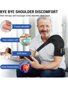 Almohadilla Térmica ERHIVORA para Hombros con Masaje Inalámbrica 2