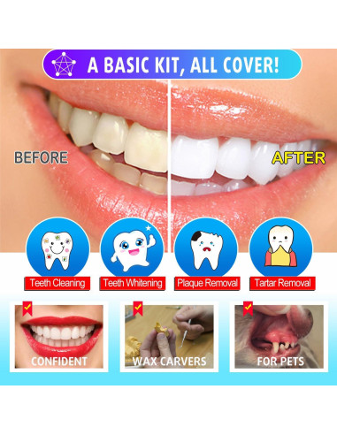 Kit de Herramientas Dentales G.CATACC 6 Piezas con Estuche