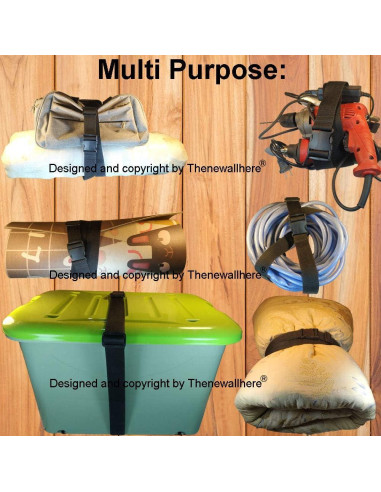 Correas de Equipaje Ajustables Thenewallhere 2 Unidades 2"x200cm