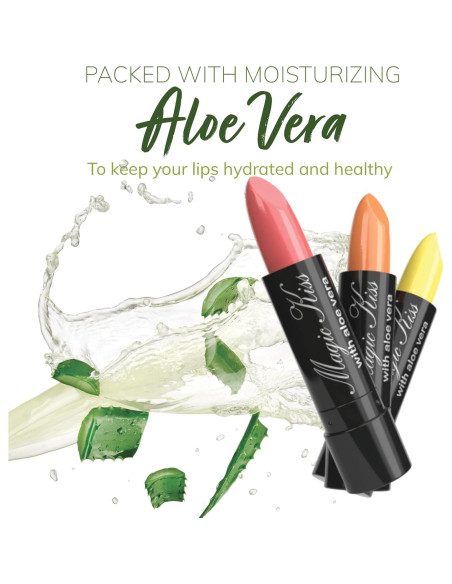 Juego de lápiz labial mate Magic Kiss - 2 colores oro y púrpura Juego de lápiz labial mate Magic Kiss - 2 colores oro y púrpura