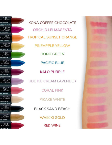 Juego de lápiz labial mate Magic Kiss - 2 colores oro y púrpura Juego de lápiz labial mate Magic Kiss - 2 colores oro y púrpura