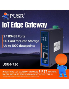Puerta de enlace IoT PUSR USR-N720-ETH Modbus a MQTT/Json 2