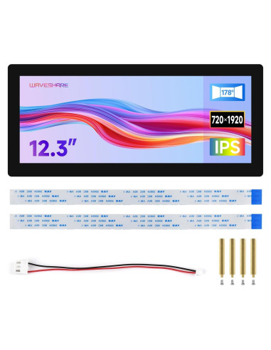 Pantalla táctil capacitiva Waveshare 12.3" IPS 720x1920