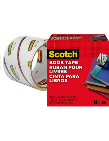 Cinta para libros Scotch 7.62 cm x 1371.6 cm - Reparar y Proteger