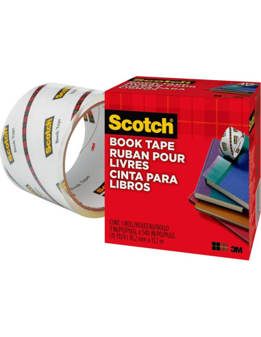 Cinta para libros Scotch 7.62 cm x 1371.6 cm - Reparar y Proteger
