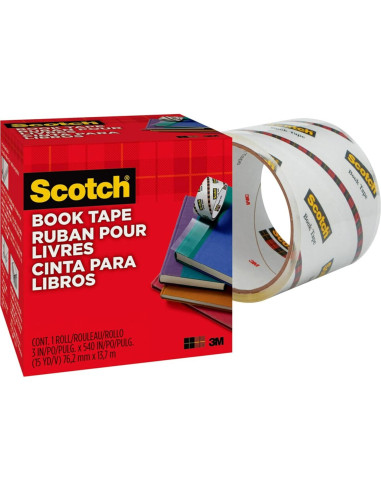 Cinta para libros Scotch 7.62 cm x 1371.6 cm - Reparar y Proteger