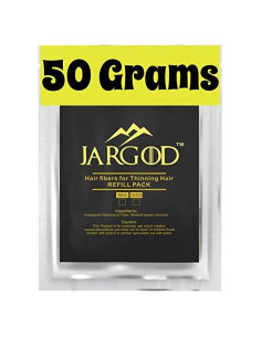 Fibras para Cabello Negro Jargod 50g - Corrector Pérdida Cabello