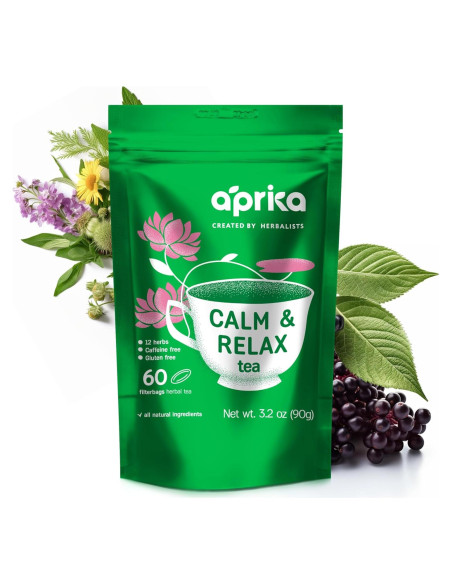 Té Herbal Calmante AprikaLife - 60 Bolsitas Sin Cafeína