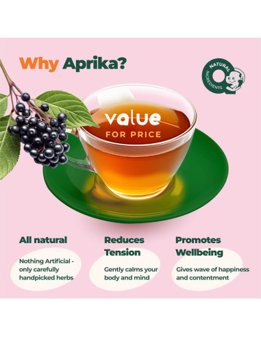 Té Herbal Calmante AprikaLife - 60 Bolsitas Sin Cafeína