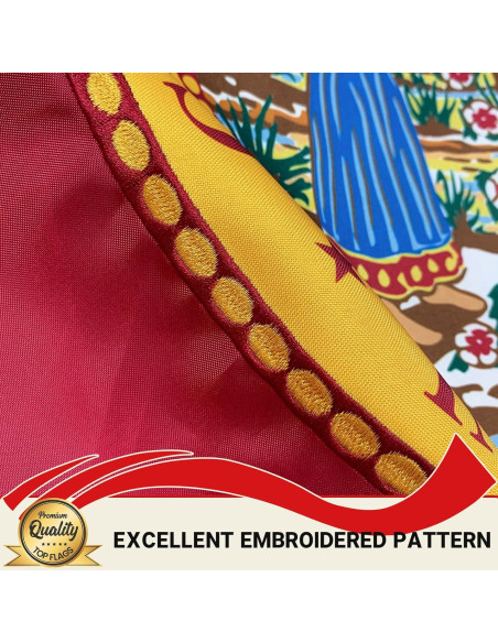 Bandera de Florida Topflags 1.22x1.83 m Bordada con Ojetes