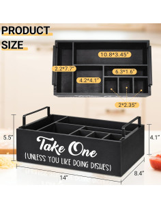 Soporte de Platos de Papel Lzhevsk Organizador de Utensilios 2