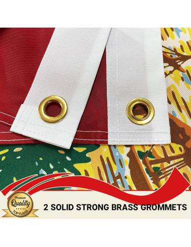 Bandera de Florida Topflags 1.22x1.83 m Bordada con Ojetes