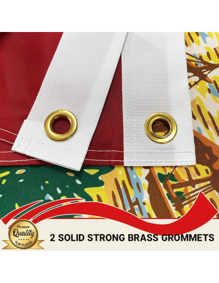 Bandera de Florida Topflags 1.22x1.83 m Bordada con Ojetes