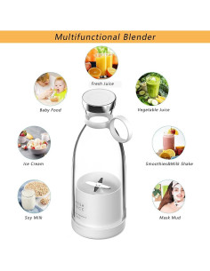 Licuadora Portátil Eléctrica BEBESIRI 350ml Jugo y Smoothies 2