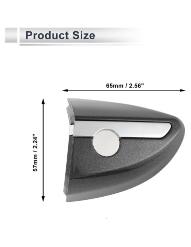 Cubierta Cilindro Bloqueo Manija Puerta Delantera Izquierda RATCHROLL ABS Gris Toyota Corolla 2014-2018