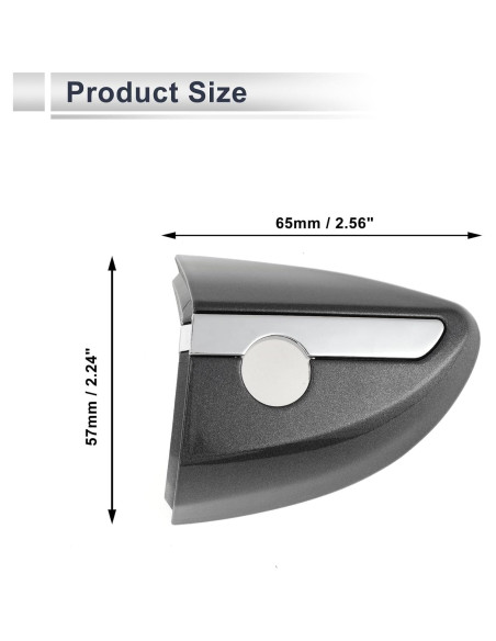 Cubierta Cilindro Bloqueo Manija Puerta Delantera Izquierda RATCHROLL ABS Gris Toyota Corolla 2014-2018