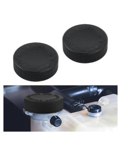 Tapa de Refrigerante Radiador Coche GAOLAOSY 2PCS Negro
