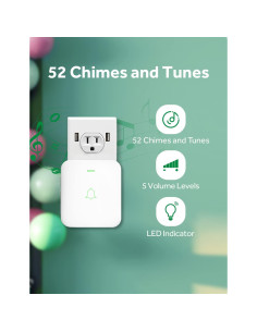 Timbre Inalámbrico AVANTEK CW-21 1000 Pies 52 Melodías 2