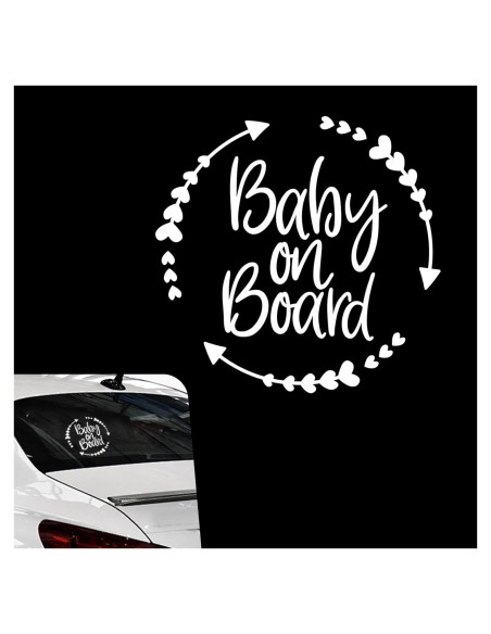 Calcomanía Bebé A Bordo Dogary para Parabrisas Trasero