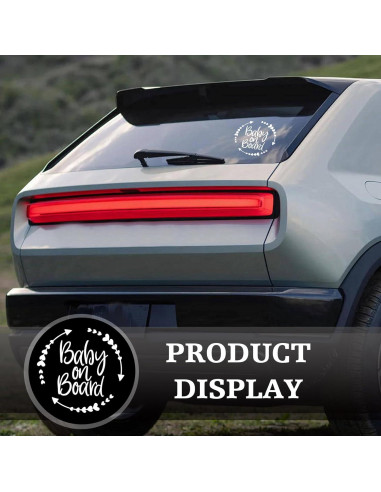 Calcomanía Bebé A Bordo Dogary para Parabrisas Trasero
