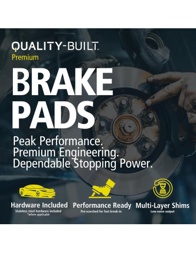 Pastillas de freno cerámicas Quality-Built 1001-1001C delanteras