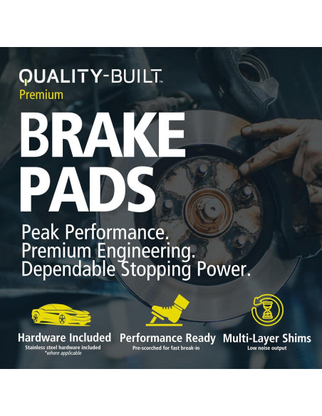 Pastillas de freno cerámicas Quality-Built 1001-1001C delanteras