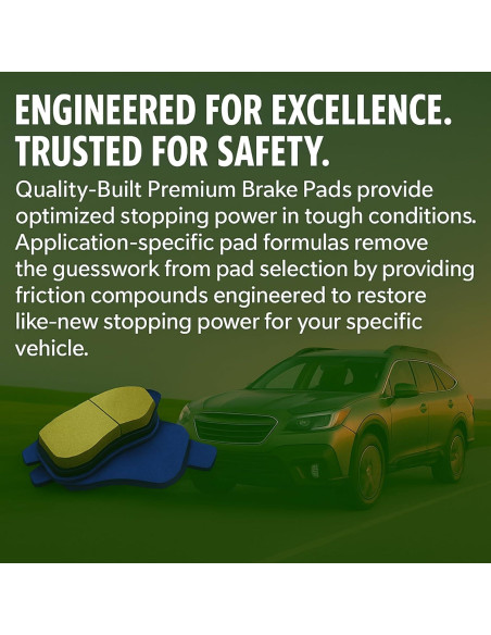 Pastillas de freno cerámicas Quality-Built 1001-1001C delanteras