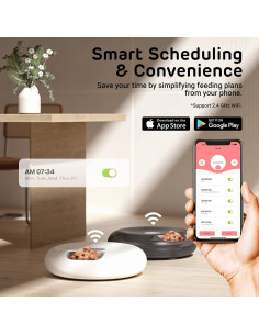 Dispensador Automático de Comida iPettie Donut Frost WiFi 2