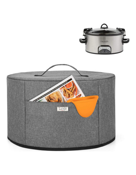 Funda para Olla de Cocción Lenta LUXJA Ovalada 6-8 Qt Gris
