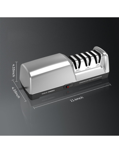 Afilador de cuchillos eléctrico Newise 3 etapas diamante 408g