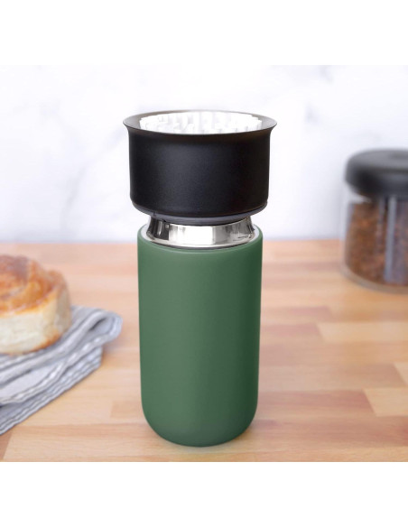 Taza de café Fellow Carter Move 355 ml acero inoxidable verde