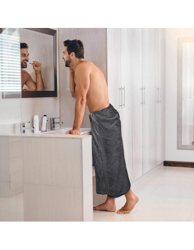 Toallas Utopia Jumbo de Baño 2 Piezas 600 GSM 89x178 cm Gris