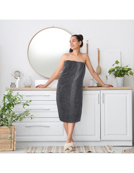 Toallas Utopia Jumbo de Baño 2 Piezas 600 GSM 89x178 cm Gris