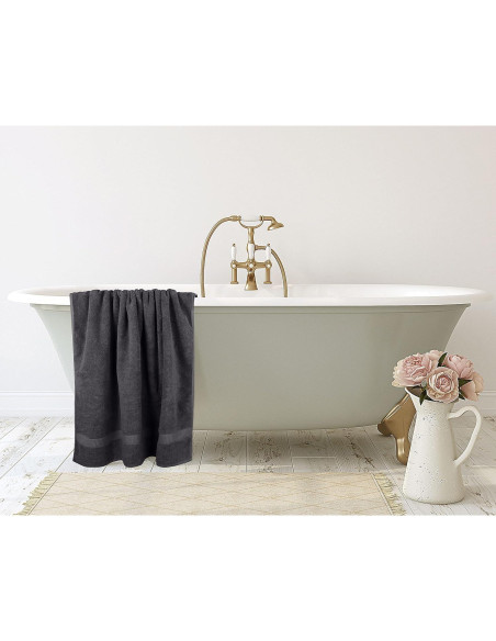 Toallas Utopia Jumbo de Baño 2 Piezas 600 GSM 89x178 cm Gris