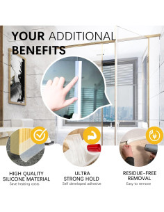 Sello de Puerta WUMUTI 45mm x 5M Silicona Transparente 2