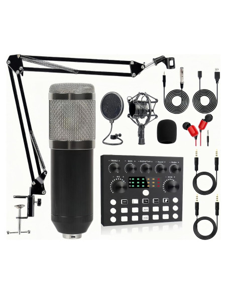 Kit de Podcast BM-800 con Interfaz V8s y Soporte